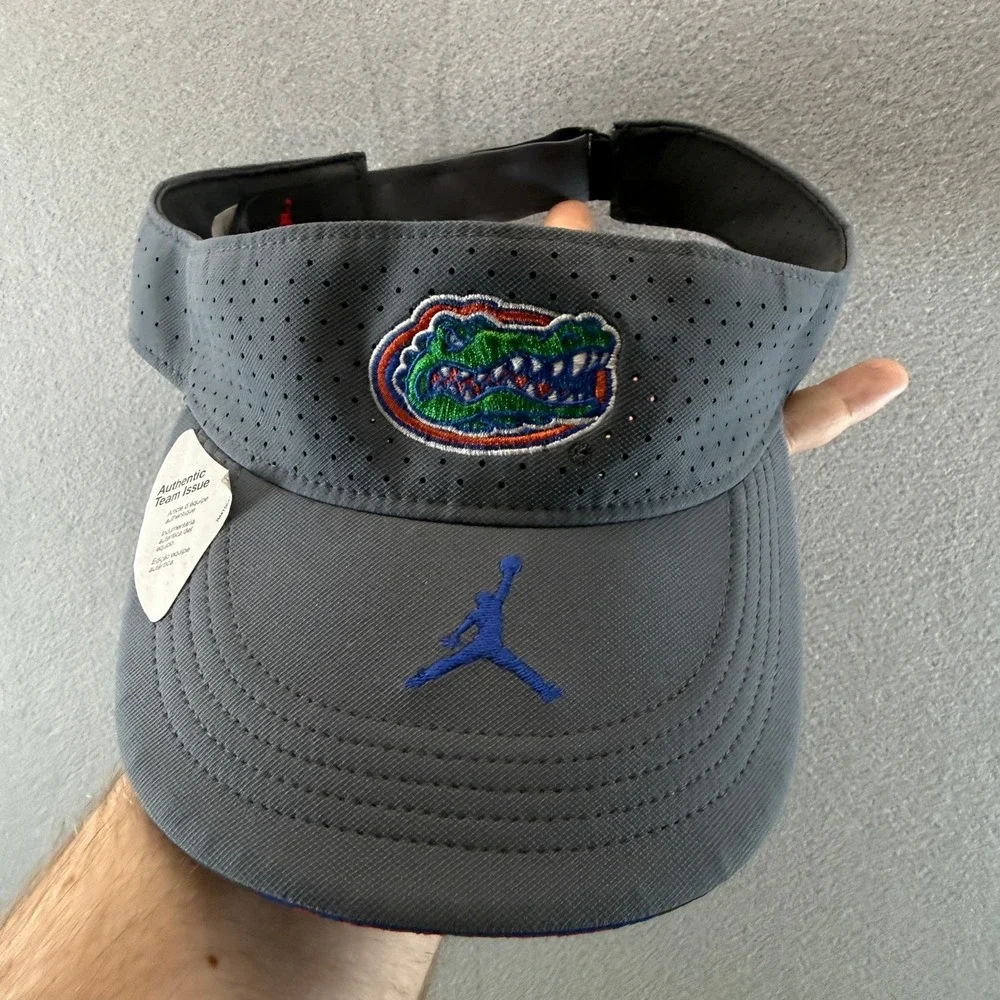 Jordan Florida Gators Authentic Team Issue Visor Grey DC4516-064 Mens XL NEW